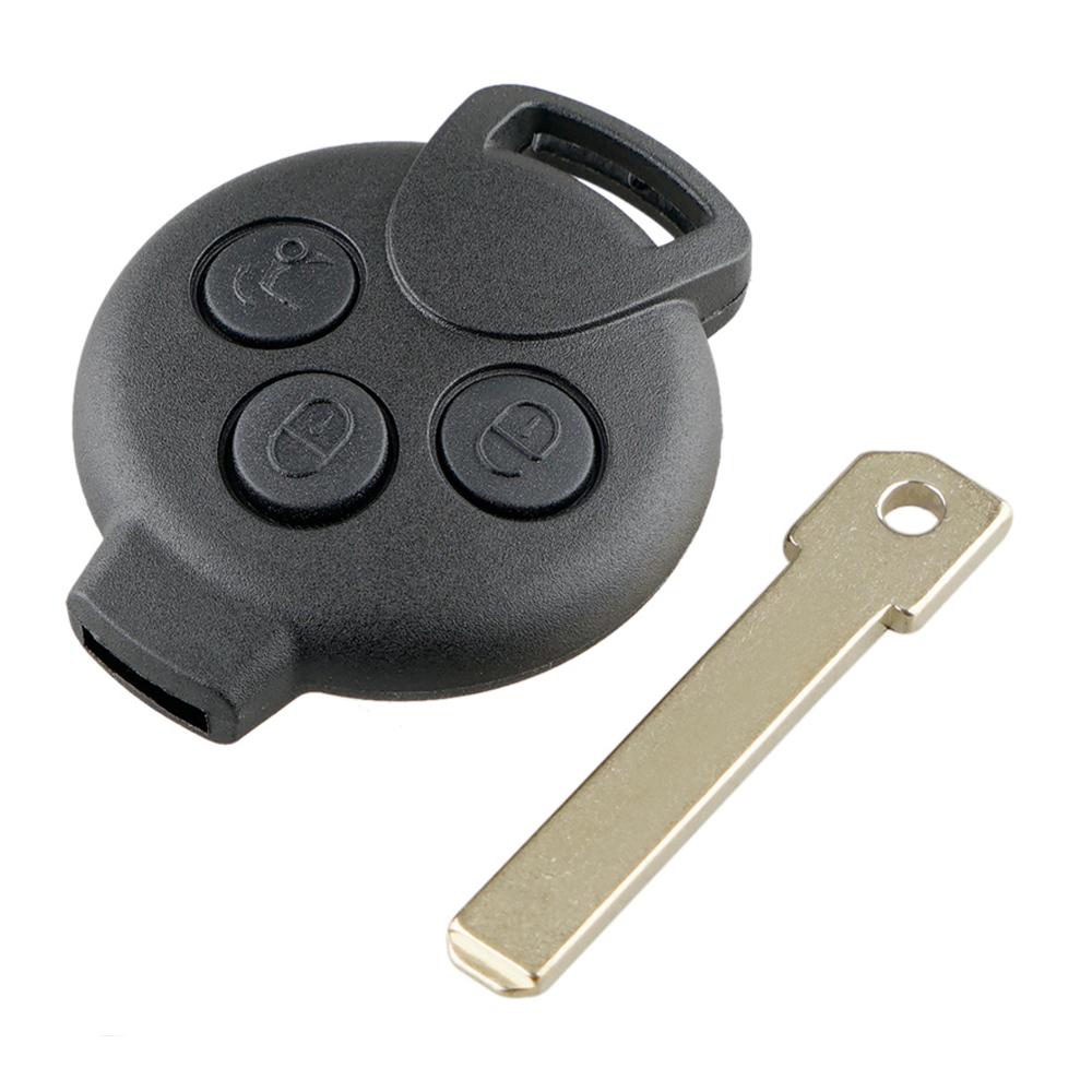 Car Key Shell 3 Buttons Car Remote Key Shell Case Replacement Fit For Fortwo 451 2007-2013 / Mercedes-Benz Smart