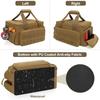 14" Heavy Duty Tactical Tool Bag, Durable Portable Work Organizer Non-Slip Base, Multi Purpose Storage for Handyman Carpenter