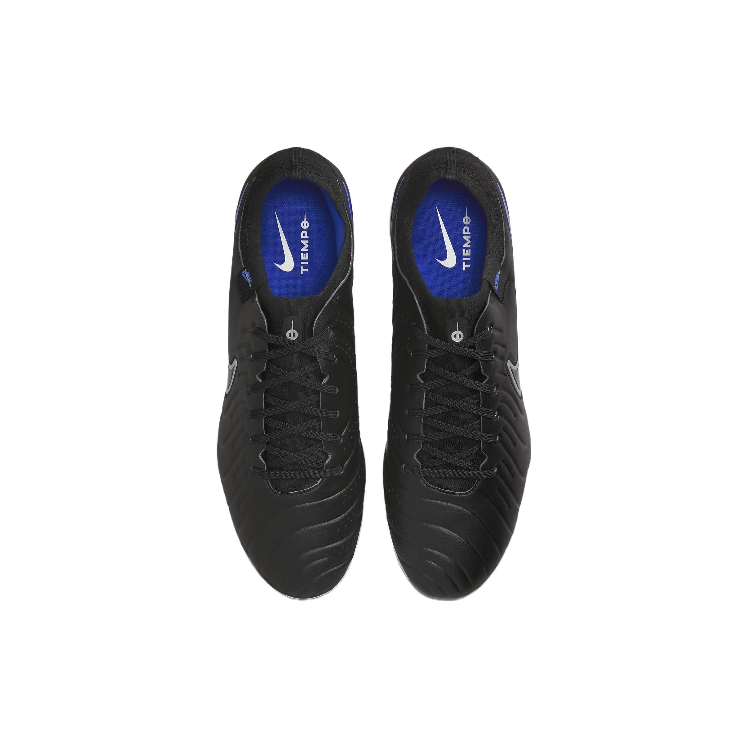 Мужские кроссовки Nike Tiempo Legend 10 Pro FG Shadow Pack черные Hyper-Royal Chrome — фото 4