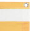 Écran de balcon - Maison Exclusive - Blanc et jaune - 75 x 300 cm - Tissu Oxford PU imperméable