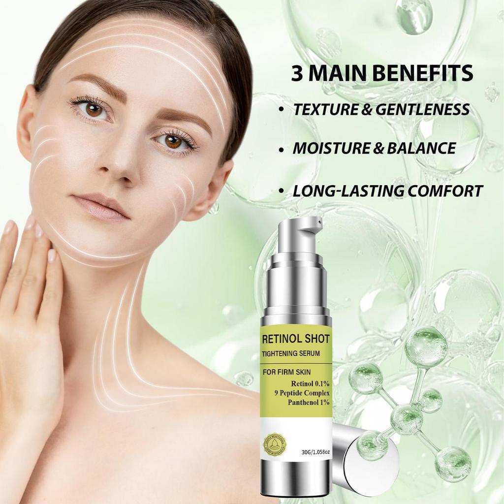 Retinol Shot Tightening Serum-Texture & Gentleness-Moisture & Balance-Long-lasting Comfort-Suitable For All Skin Types, 30g