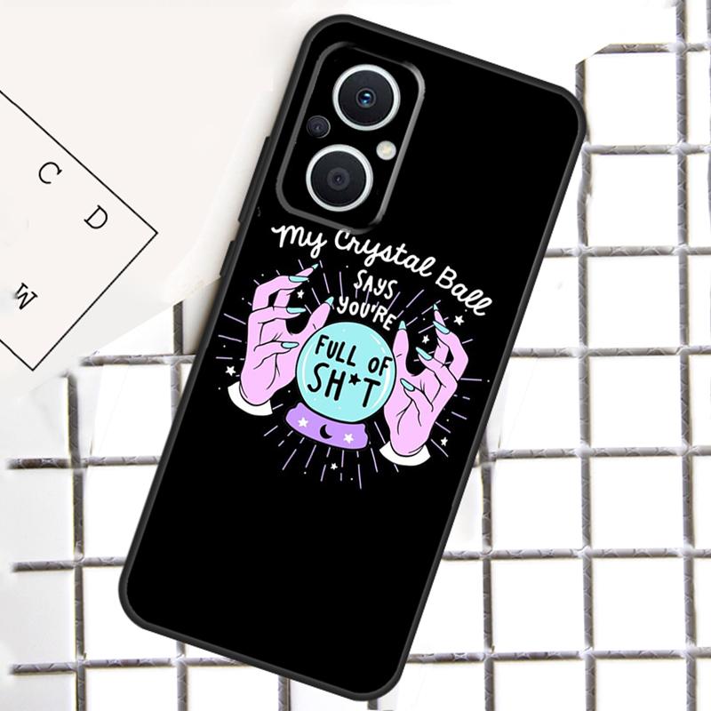 Girly Pastel Witch Goth Phone Case For OPPO Reno 14F 14 13 12 11 F 10 Pro 8T 7 8 Lite OPPO Find X8 X6 X5 Pro Cover