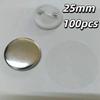 Ready Stock 25/32/44/58mm Metal Back Button Badges Blank Iron Plate Button Badges 100Pcs Canned Iron Badges Consumable Material