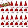 10Pcs New Santa Christmas Hat Clips Red Mini Hair Grips Barrettes Handmade Christmas Photo Decoration Christmas