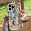 Phone Case: 2D Flat, Suitable for iPhone 18, 17, 16, 15, 14, 13, 12Pro Protective Case, Cute Little Snow Penguin, Perfect Christmas and Halloween Holi