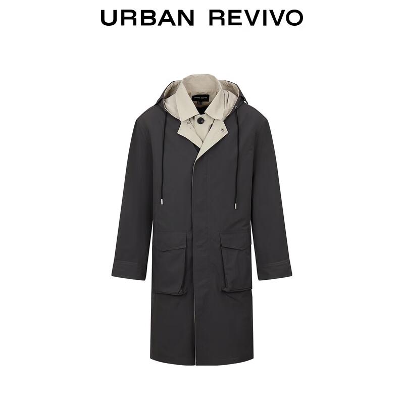 UR Men's Oversized Hooded Workwear Windbreaker Jacket