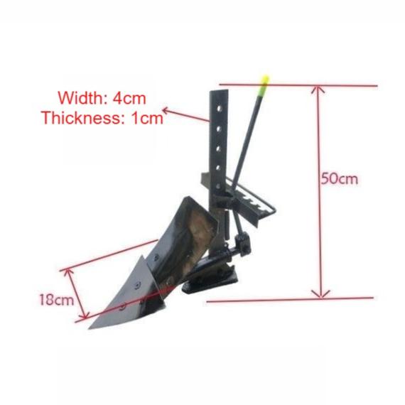 Agricultural Micro Tillage Accessories Simple Small Furrow Plow Opener Double-Sided Plow Adjustable Tiller