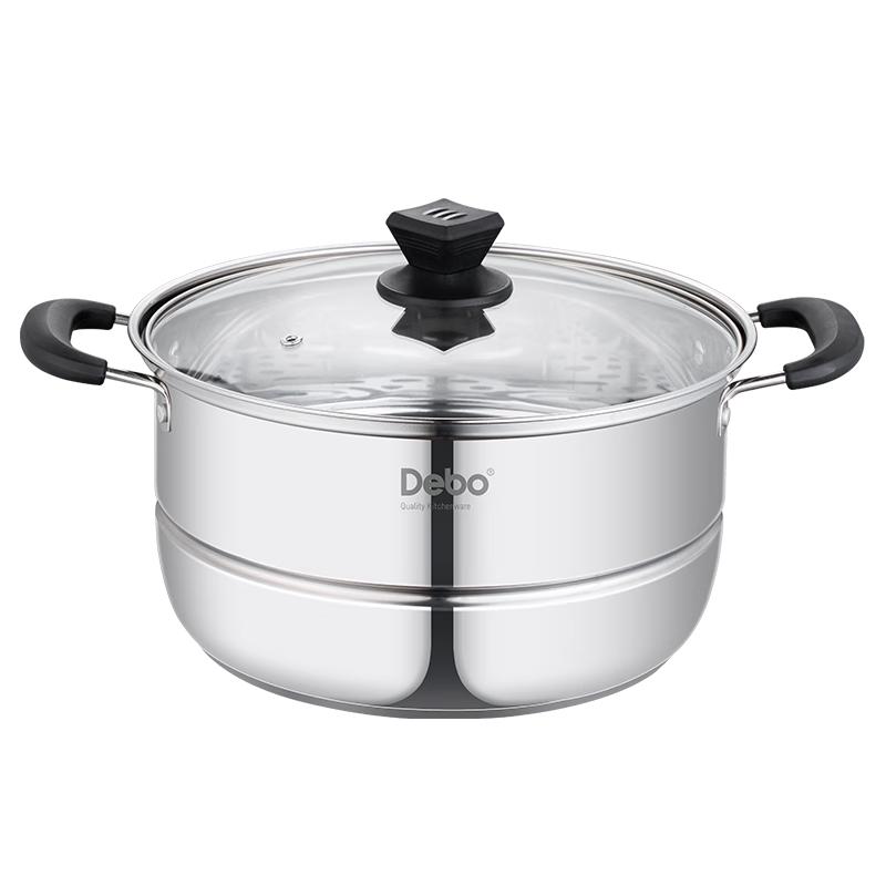 

Debo 28cm Stainless Steel Soup Pot and Steamer