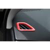 For Jeep Cherokee 14-2022 Fiery Red Dash L&R AC Air Outlet Vent Frame Trim 2PC