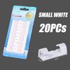 20Pcs Self Stick Wire Organizer Line Cable Buckle Auto Fastener Clips Clamp Table Wall Fixer Fastener Holder Car Organizer
