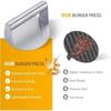 Stainless Steel Smash Burger Press Hamburger Patties Meat Masher Circular Meat Press Mold for Deli Meats Kitchen Accessories