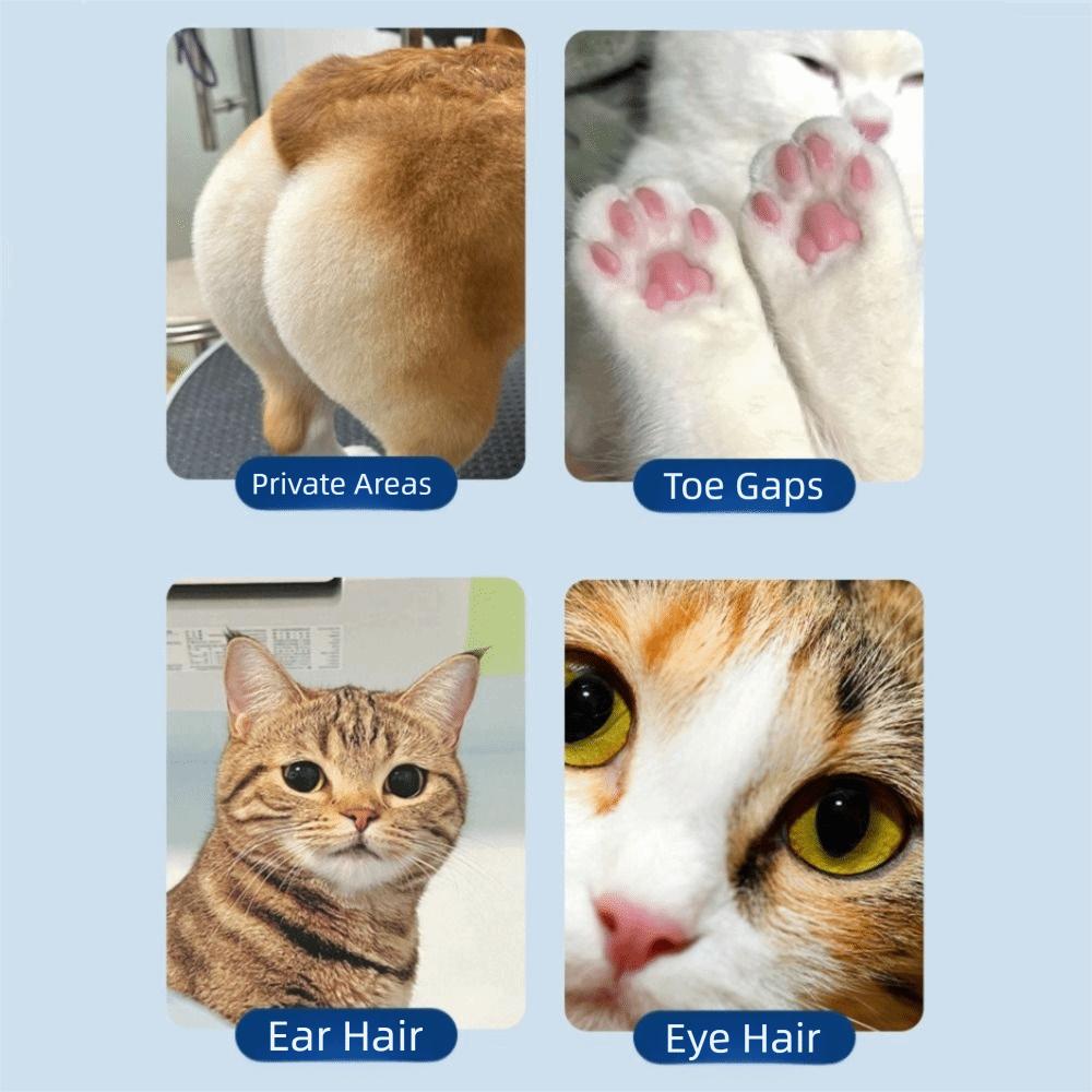 LED Pet Dog Paw Trimmer 2-in-1 Dog Cat Hair Trimmer Electric Grooming Clippers  for Cats and Dogs