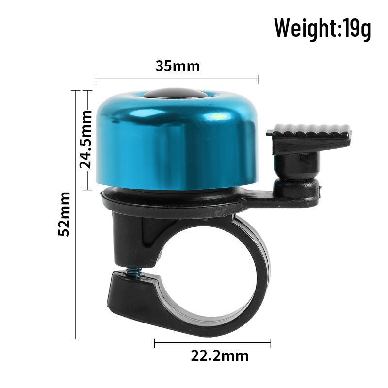 Colorful Mini Bicycle Bell - Loud Thumb Ring for Bikes and Scooters