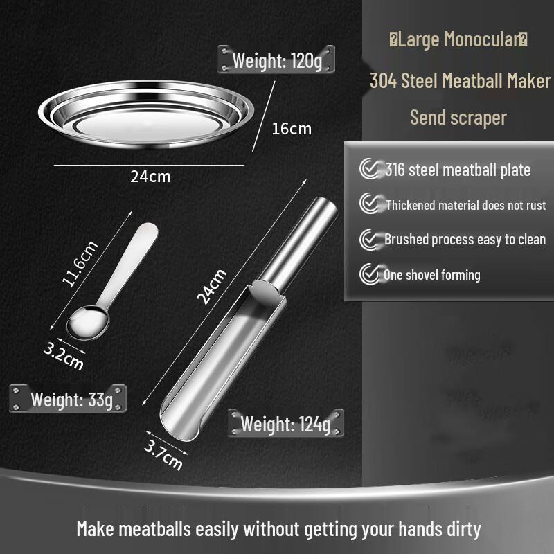 MUTTI Stainless Steel Meatball Maker Set