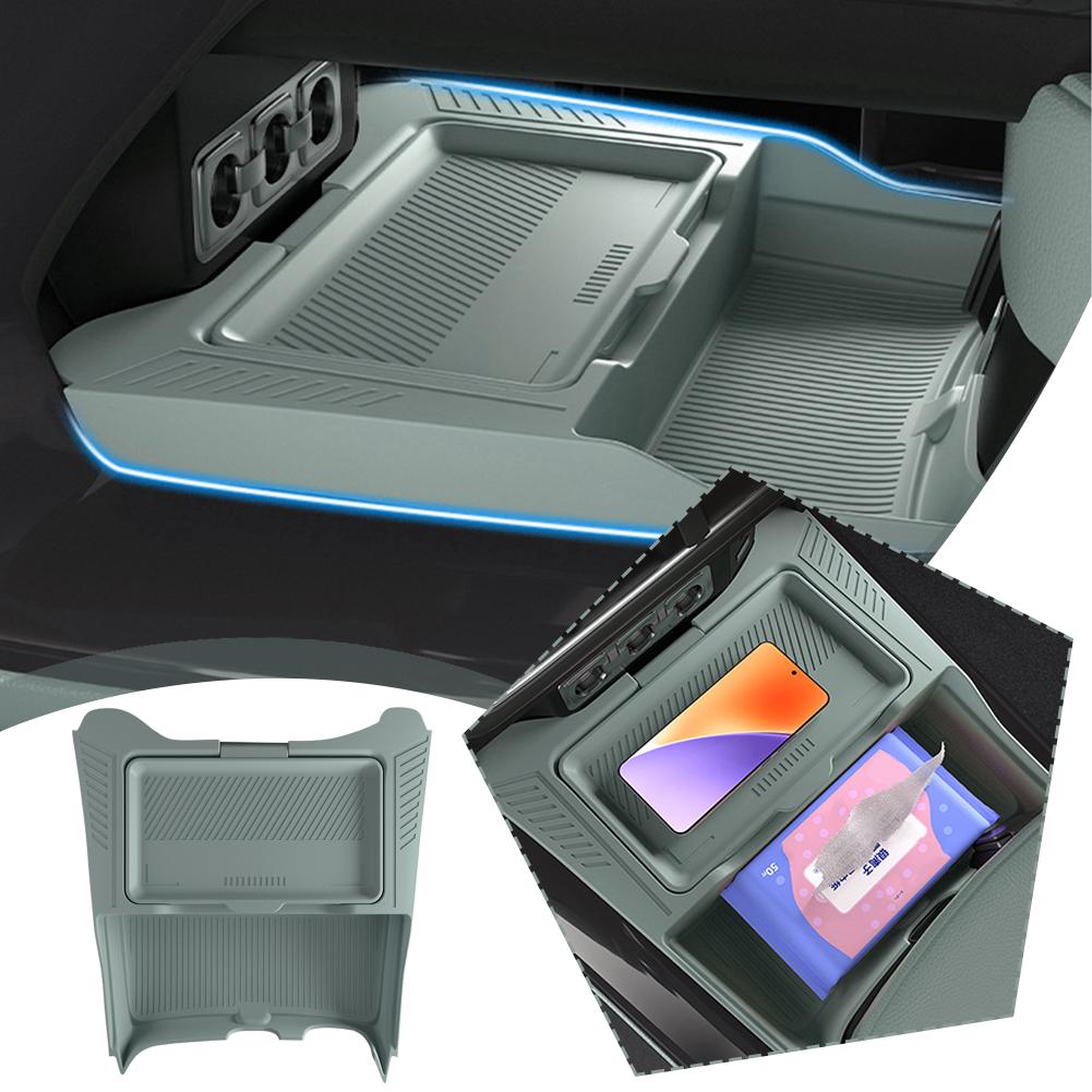 NOUVELLE boîte de rangement pour voiture sous la console centrale compatible avec BYD Leopard 5 Modification de mise à niveau Décoration intérieure de voiture Accessoire S8D3