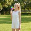 Portable Handheld Fan with Digital Display Rechargeable Battery USB Charging Adjustable Speed Small Outdoor Personal Fan for Travel and Office Use