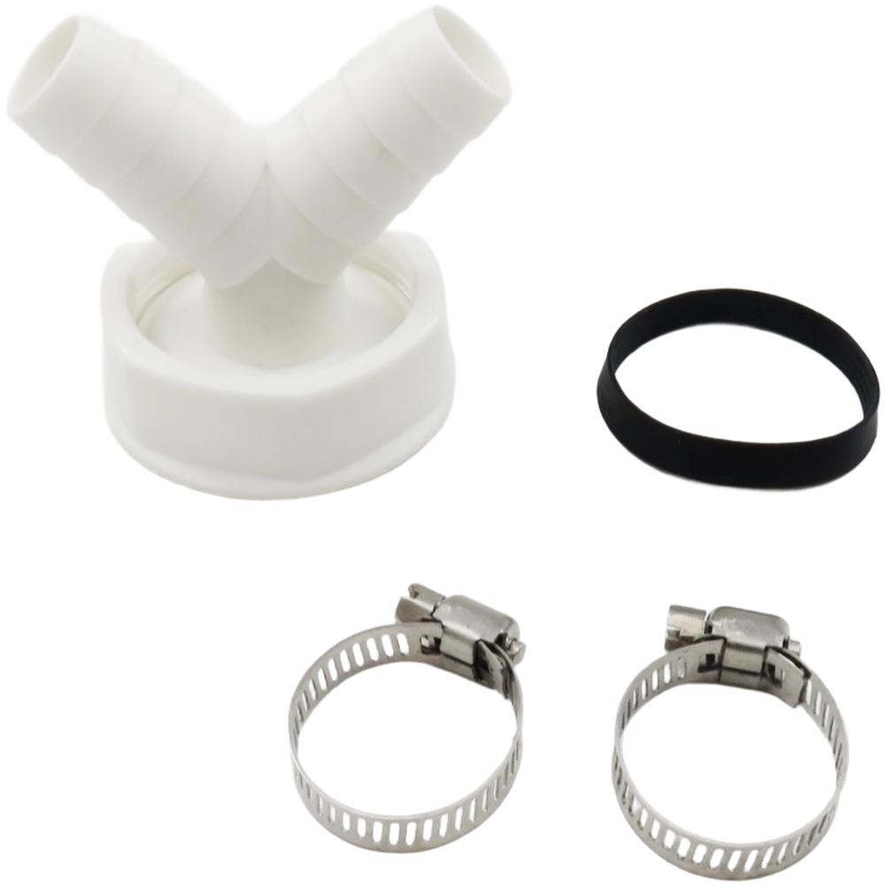 1pc Washing Machine Drain Hose Connector Y Shape Adapter 1 Inch 1-1/2 Inch Laundry Drainage Adapter For Washing Machines Dryers