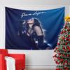 A Glowing, Dark Aesthetic with a Singer In Sparkly Attire and Blue Lighting. Patterned Tapestry for Bedroom and Living Room Home Decor