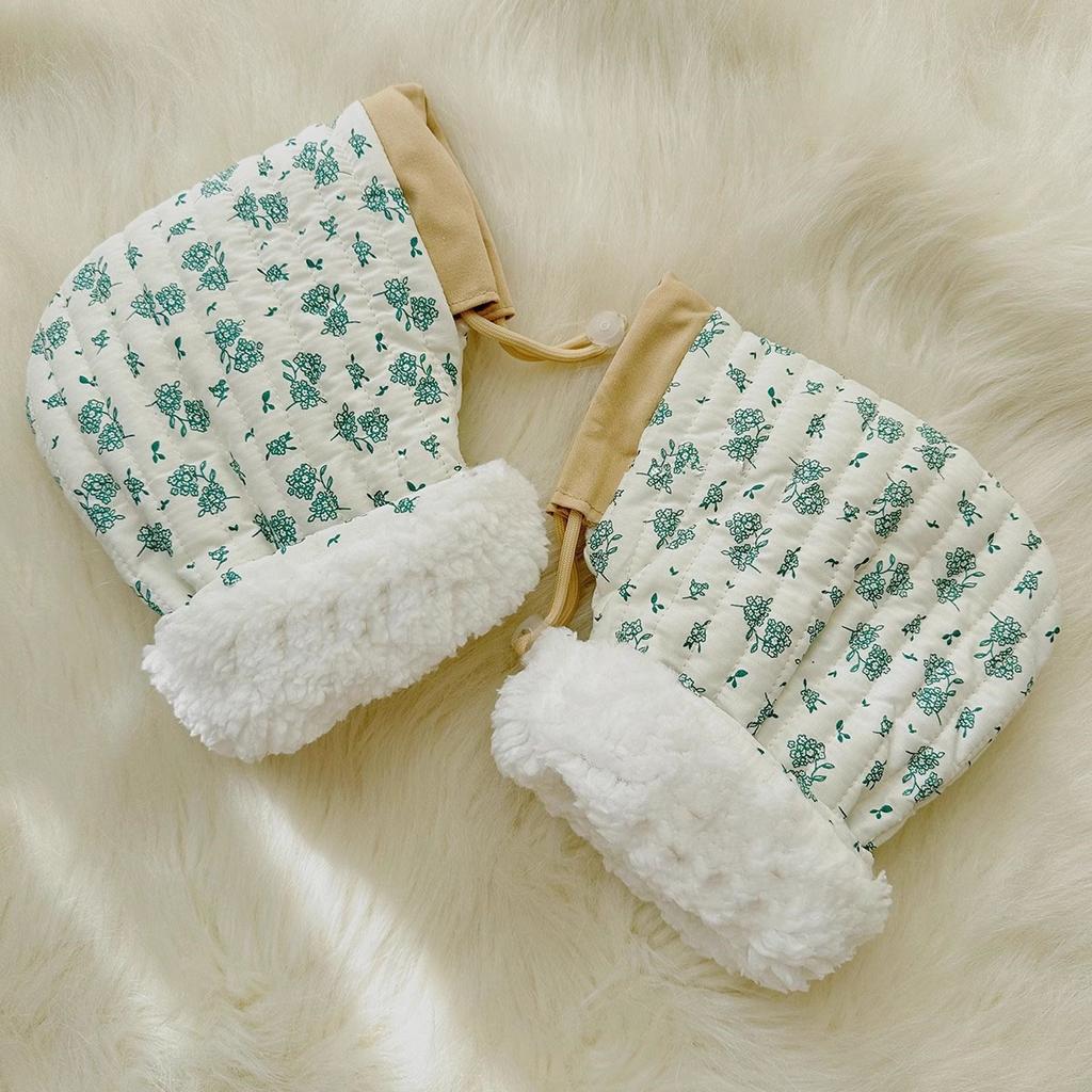 Windproof Infant Stroller Gloves Children's Outdoor Sports Mittens Cartoon Printed Hands Warmer Scooter Accessory for Winter