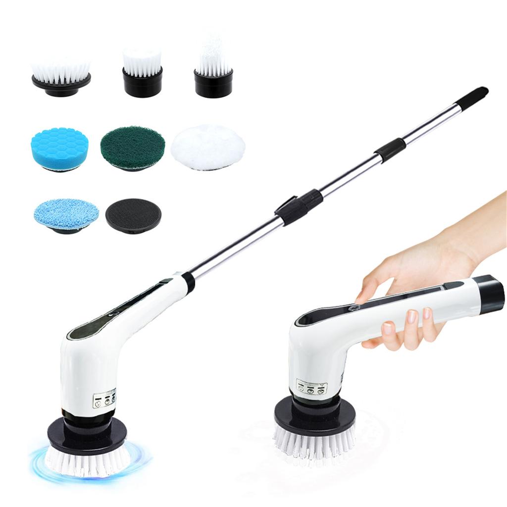 Electric Spin Scrubber  Cordless Bathroom Tub Scrubber Portable Power Shower Brush Household Tools