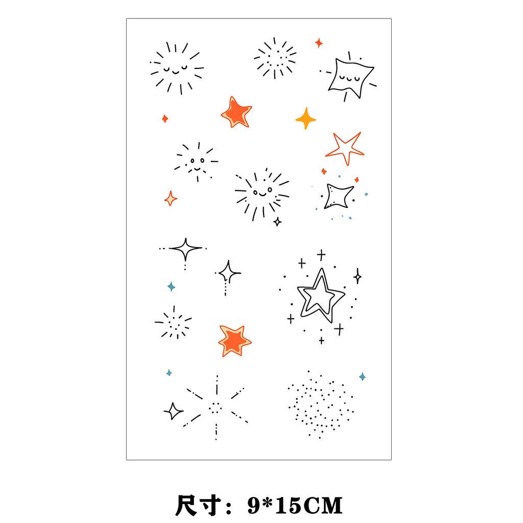 Dopamine Color Butterfly Animal Love Star Fireworks Small Picture Finger Tattoo Sticker
