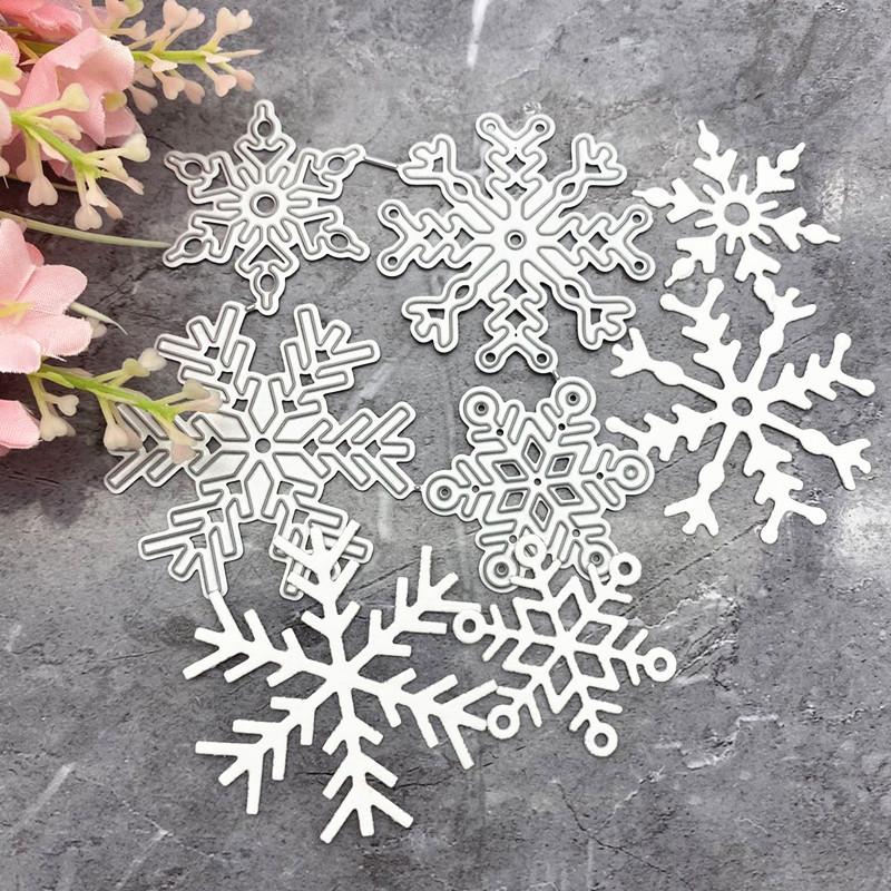 4pcs/set Christmas Snowflake Metal Die Cutting Dies for DIY Scrapbooking Photo Album Embossing Folder Stencil Die Cut
