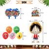 PALNKART Pirate King Birthday Character One Piece Birthday Birthday Kids Birthday Happy Birthday Hanging Cake Topper Decorations, Balloons, Balloons,