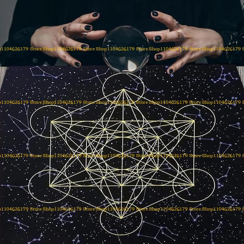 A1A2 Altar Cloth Tarot Alter Tablecloth Witchcraft Supplies for Tarot Divination Game