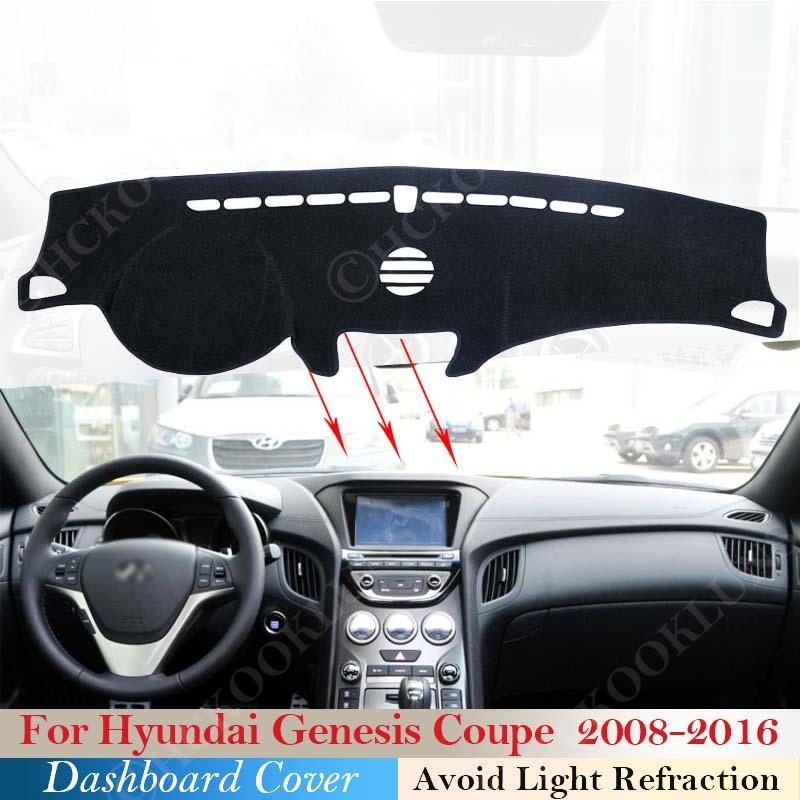 

Polyester for Genesis Coupe 2008 ~ 2016 Car Dash Board Sunshade Carpet 2013 2014 2015 Dashboard Cover Protective