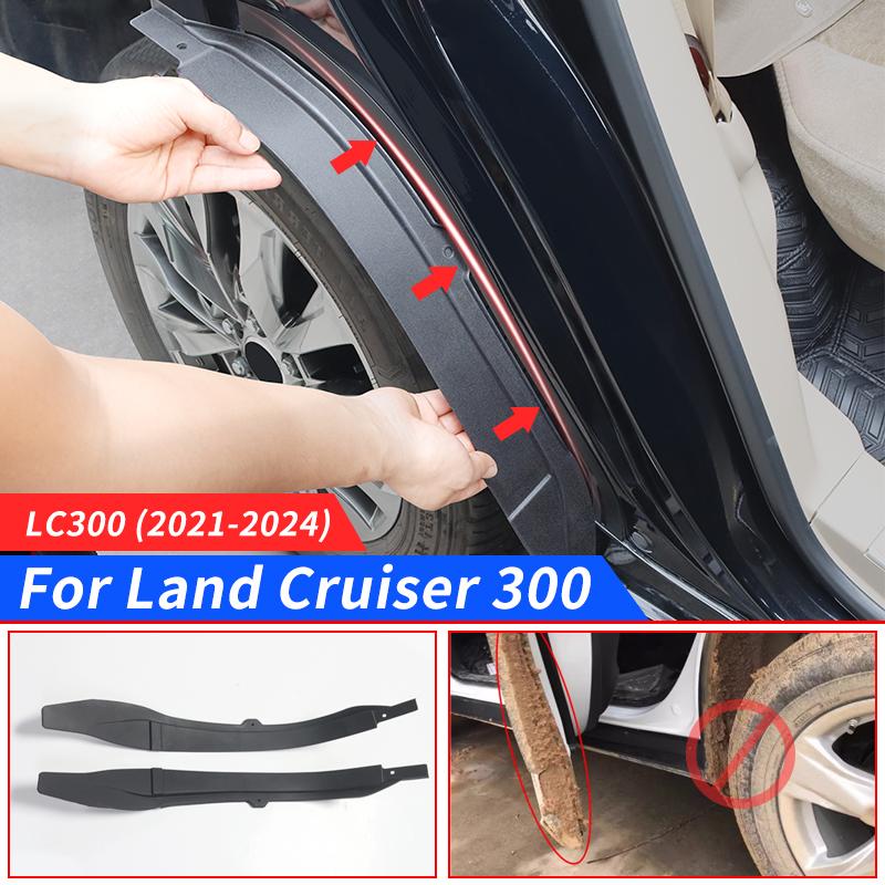 For 2021-2024 Toyota Land Cruiser 300 LC300 Rear Wheel Fender Lining Door Gap Fender Accessories Parts 2022 2023 ZX VXR GX GXR