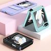 For Samsung Galaxy Z Flip7 FE 5G/Z Flip6 5G/Z Flip5 5G Hard PC Phone Case Retractable Strap Hinge Protection Phone Cover
