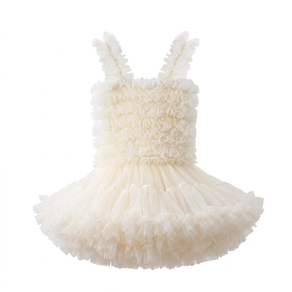 Sommer-Prinzessinnen-Netz-Tüllkleid für Mädchen - Europäischer & Amerikanischer Stil