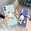 Case for Samsung A04 A14 A23 A34 A54 M23 M33 M52 M53 Realme 10 9 C30S C35 C55 VIVO Y02S Y21 Y51 X80 Pro Transparent Cover LI18 Pochacco
