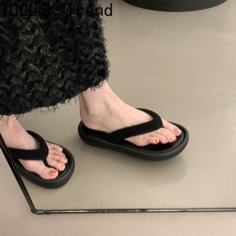 Fashion New Summer Beach Flip Flop Women Slippers Fashion Clip Toe Ladies Casual Soft Sole Dress Slide