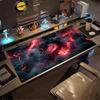Dark Red Glowing Dragon In Cloud Large Extended Mouse Pad Nonslip Rubber Base With Stitched Edges For Gaming And Office Use