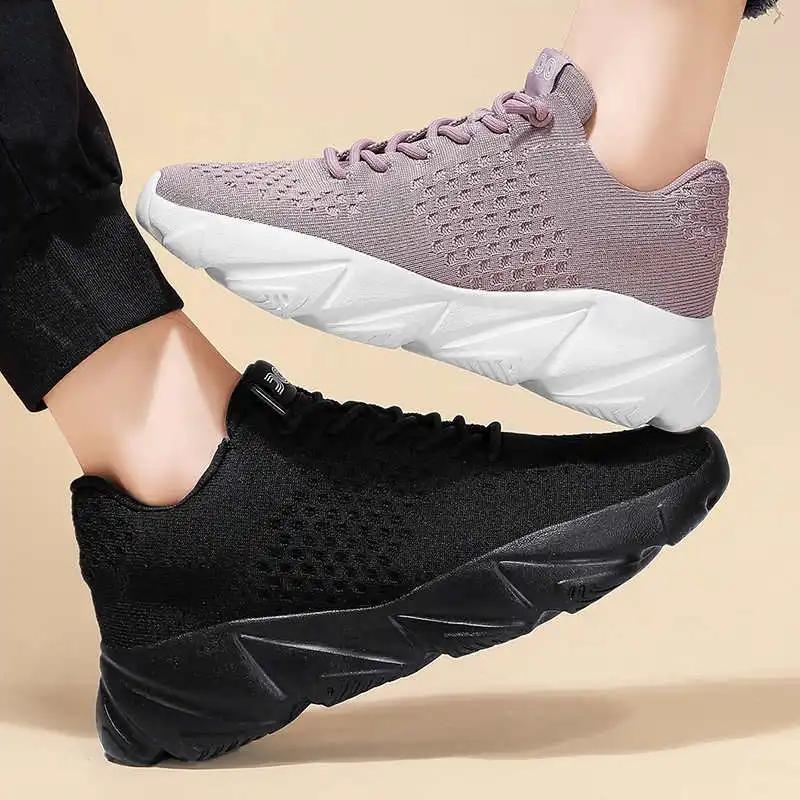 Fashion Summer Winter Walking Sneakers High Top Sneakers For Women Shoes Red Boots Woman Sports Functional Snackers Shoos Popular