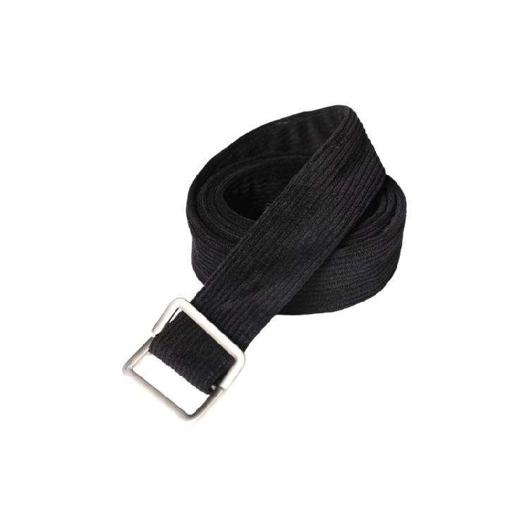 Гибкий Вельветовый Пояс Унисекс Простой Дизайн Мягкий Эластичный Легкая Регулировка Размера Для Повседневной Моды Пояс на Талию чёрный