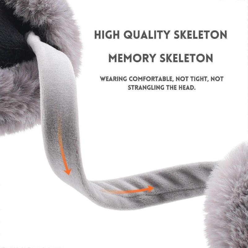 Winter Ear Warmers For Womensoft & Warm Cable Knit Furry Fleece Earmuffs