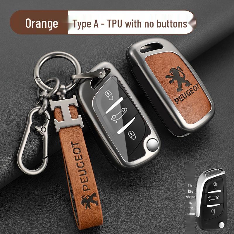 Zinc Alloy Key Cover for Dongfeng Peugeot: Fits 308, 301, 408X, 308S, 3008, 2008, 508 Models