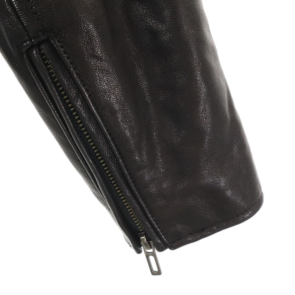 DOMENICO+SAVIO Goat Leather Double riders jacket 36 black Women Used