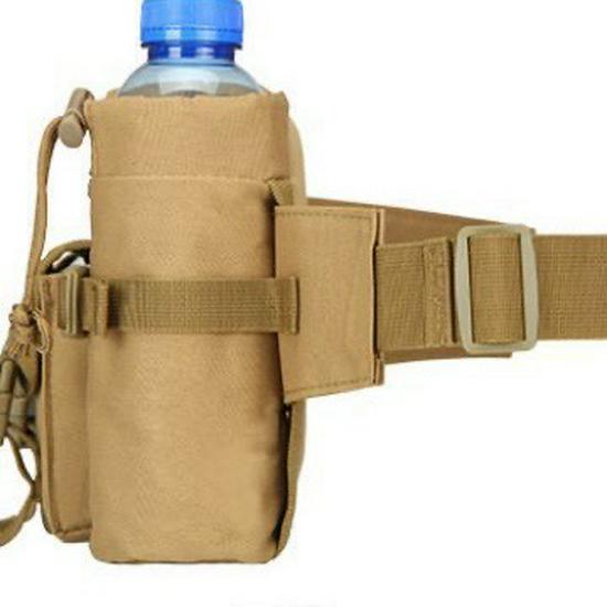 Su Geçirmez Taktiksel Koşu ve Yürüyüş Bel Çantası Su Şişesi Tutuculu