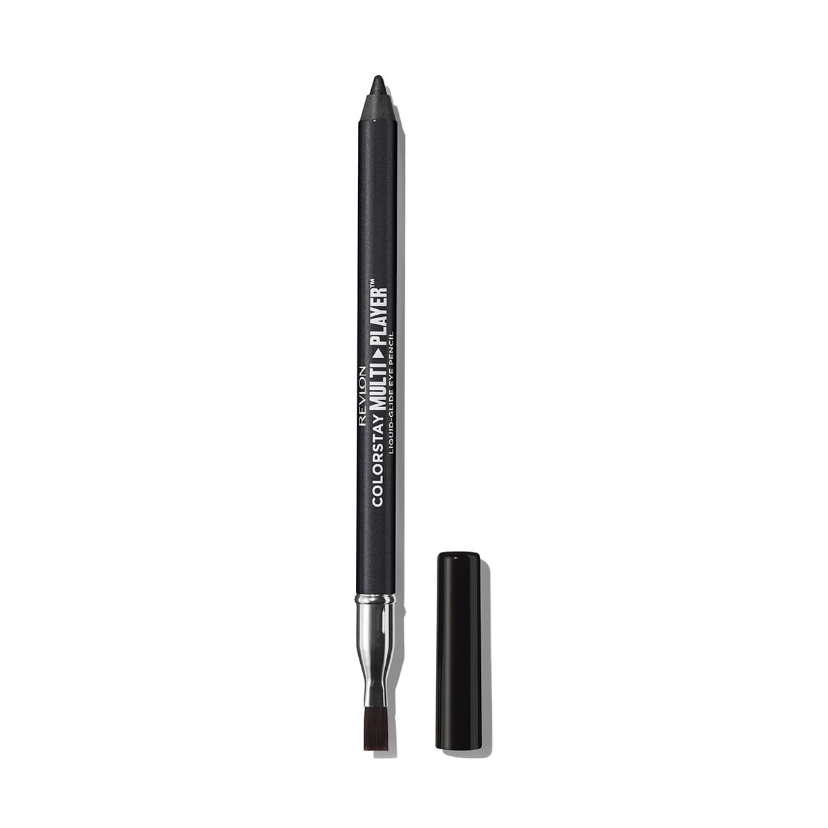 Карандаш для глаз Revlon ColorStay Multi-Player 401 Checkmate (Цветное изображение: Черный металлик) Тени для век с точилкой 0,9 г