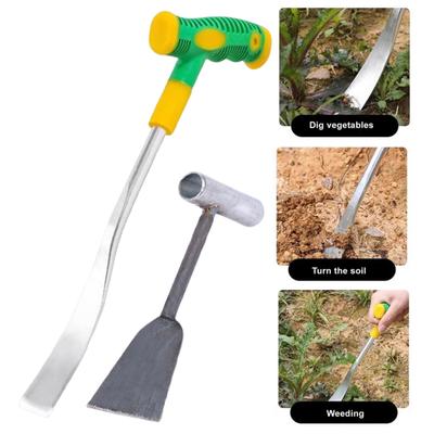 Garden Small Hand Shovel with Non-Slip Ergonomic Handle T-Shaped Design Gardening Trowel Weed Remover Tool