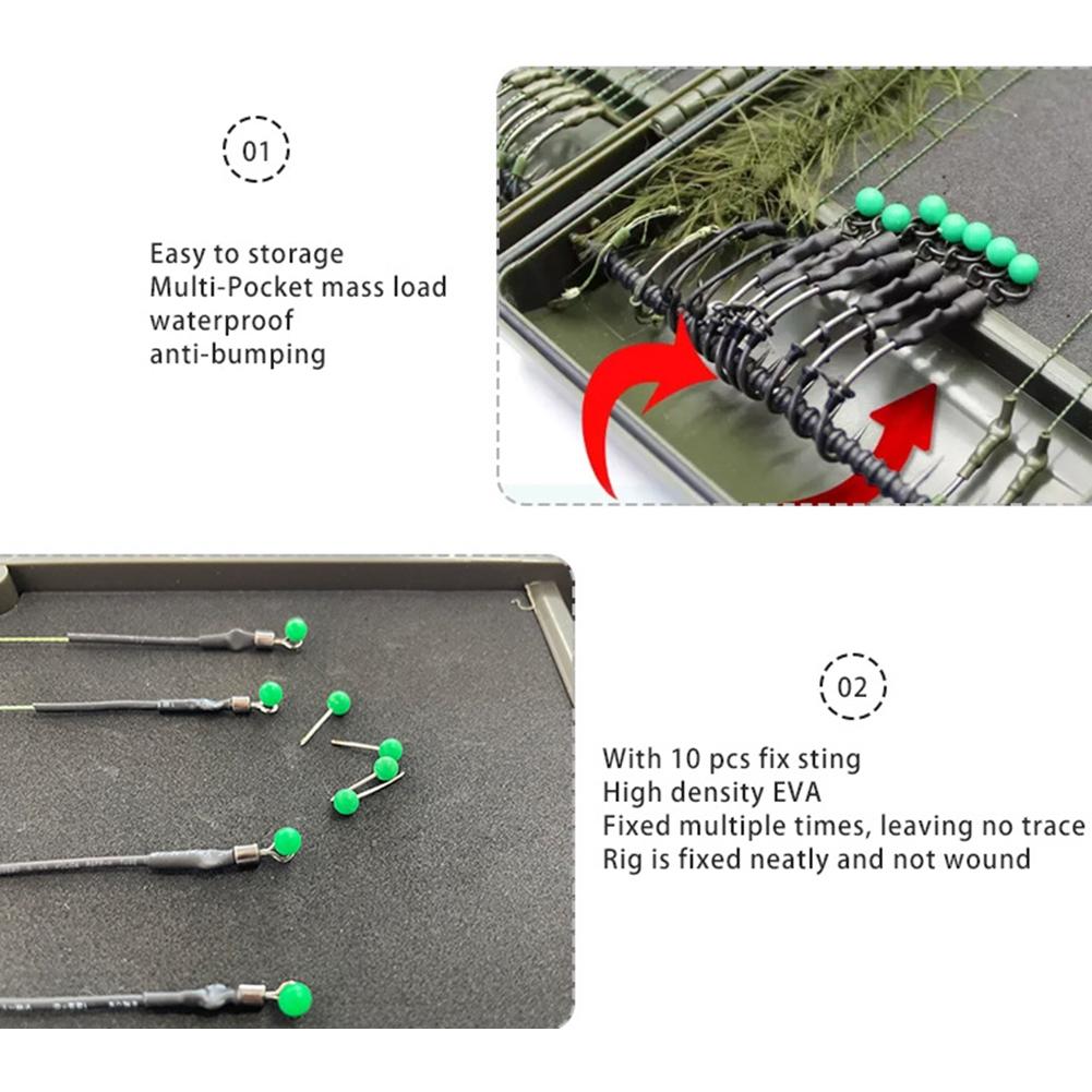 1pc Fishing Line Box Dark Army Green Fishing Equipment
