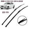 22"+18" Beam Wiper Blades for 2 Series F22/F23/F44/F45/F46/F87 M2 2014-2025, All-Weather OEM Replacement Wipers