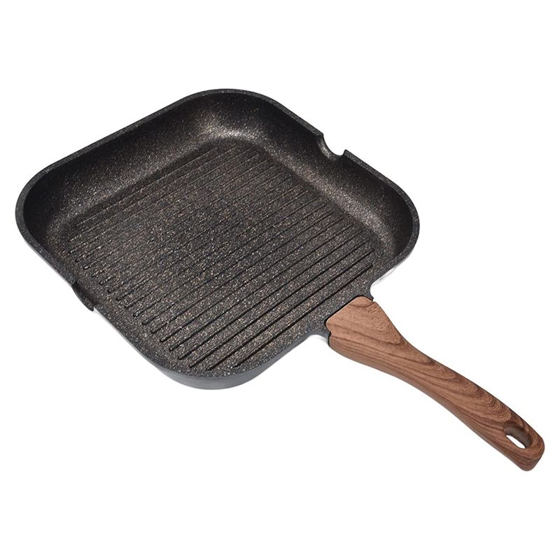 

AEE2-Grill Pan For Stove Tops, Nonstick Induction Pan Aluminum Induction Steak Bacon Pan Frying Pan For Gas,