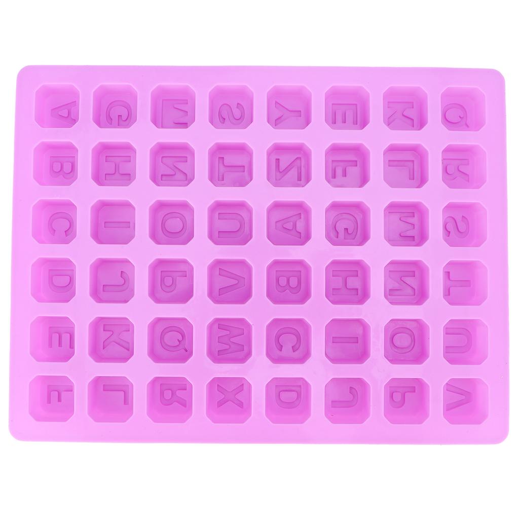 48‑Grid Mold Tray Alphabet Baking Mould for Chocolate Candies Cookies Ice Cubes Making