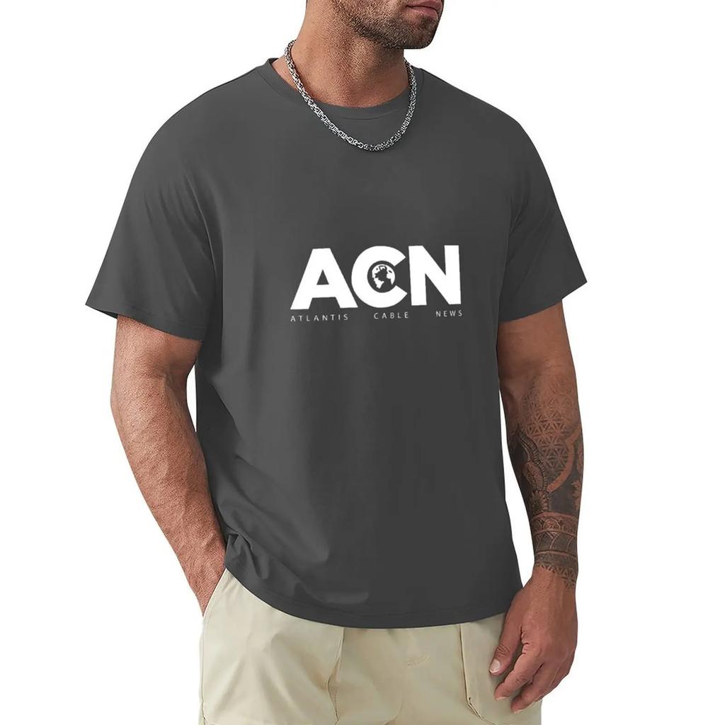ACN. Fan Art der The Newsroom Serie T-Shirt Grafiken für einen Jungen Anime Herren große T-Shirts