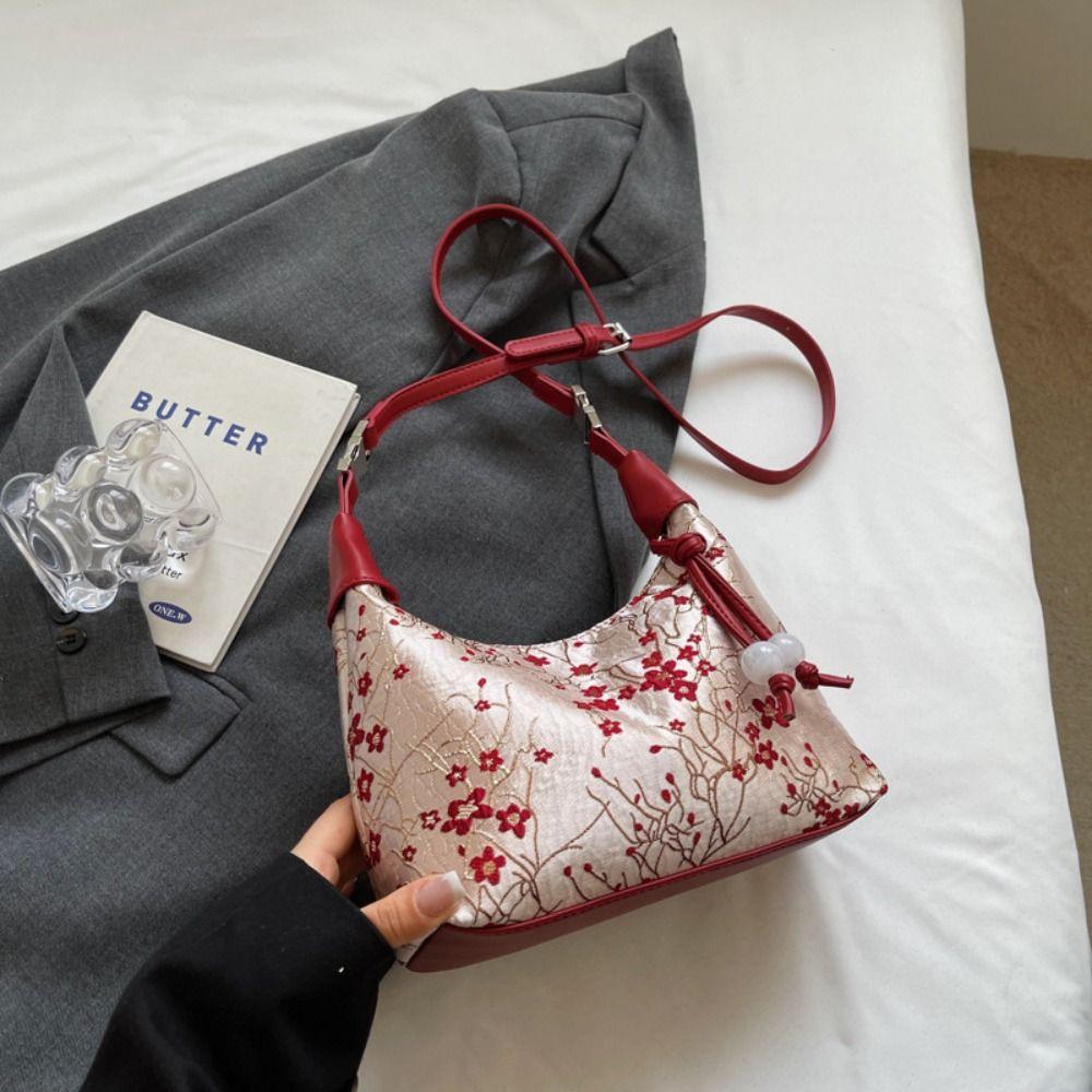 Bestickte Handtasche im chinesischen Stil Canvas Cheongsam Tasche Retro Hanfu Stickerei Handtasche Damen