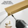 Aluminum Zinc Zinc Alloy nvisible Cabinet Handles Arc Design Cabinet Arc Design  Kitchen Cabinet